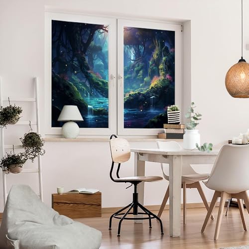 Película translucida para ventana estilo cascada 27.6x47.2 pulg x2 pcs miniatura 5