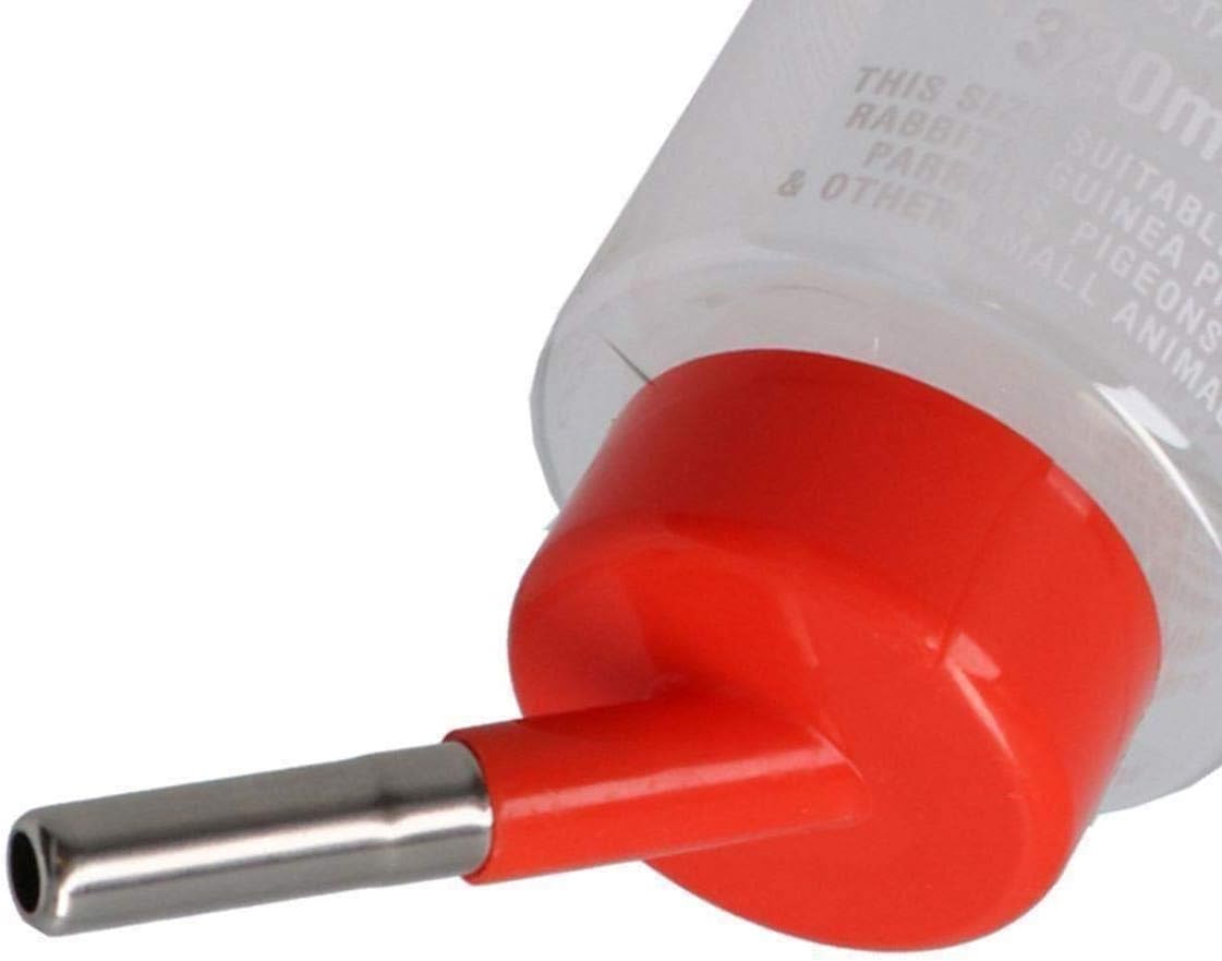 12PK Small Animals 320ml Anti- Rust Twin Ball Gnaw Resistant Sprout Water Bottle