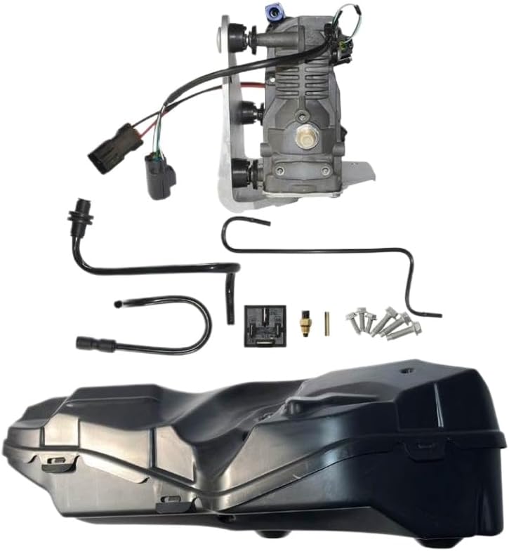 Air Compressor Pump with Cover Compatible with Discovery 3, Discovery 4, and Sport Models (2005–2013) Equipped with AMK Air Suspension – Replaces LR045251