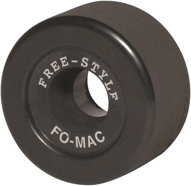 Sure-Grip Fomac Freestyle Roller Skater Wheels - Made of Vanathane Formula | 57mm Hard Indoor Wheels for Skating | Original Clay Roller Skate Wheel for Smooth Sliding - Pack of 8 (Black)