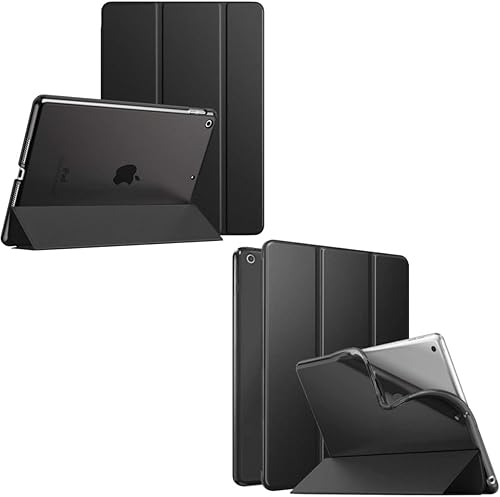 MoKo Funda para iPad de 9ª/8ª/7ª generación (2021/2020/2019), carcasa trasera translúcida esmerilada, funda protectora delgada con soporte para iPad