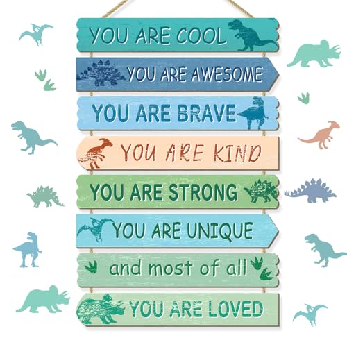 Dinosaur Room Decor for Boys Girls Kids Room Decor, Dinosaur Wall Art, Little Kids Bedroom Decorations,Toddler Classroom Deco for Boys, Dino Nursery Wall Decorations(Dinosaur)