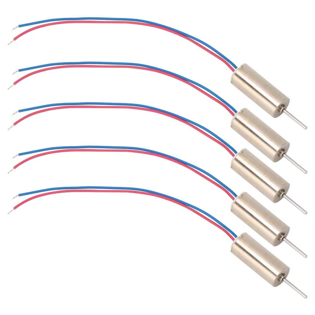 5pcs 6 x 14mm Micro Coreless Motor 3V 53200rpm Model Motor Rated Power 3W for Toys Drones Outdoor Model Making