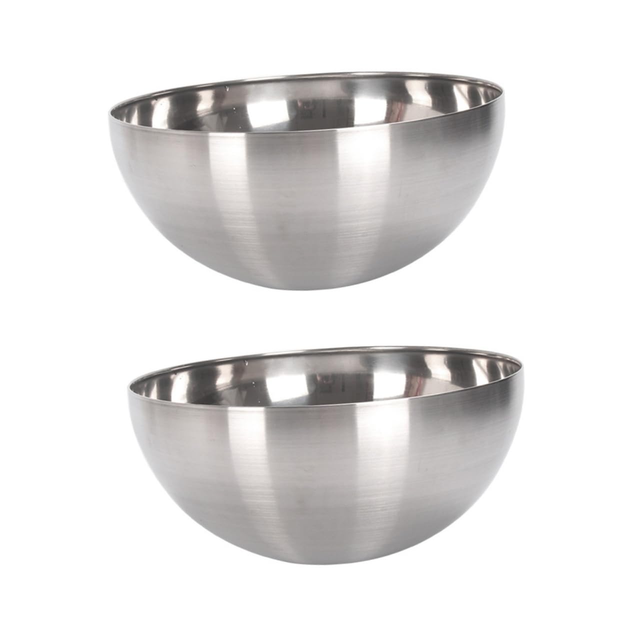 2 cuencos de metal para mezclar, cuencos de sopa de acero inoxidable, recipiente para batir huevos, recipientes para frutas, recipiente para alimentos, cuencos para mezclar de acero inoxidable, reci