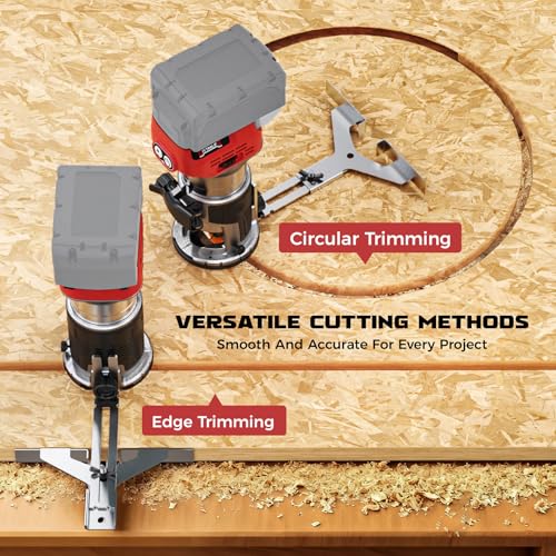 Cordless Router Tool Compatible with Milwaukee Battery(Tool Only) - image 5