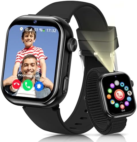 RUXINGX 4G Children's Smartwatch, IP68 Waterproof Smartwatch Chil...
