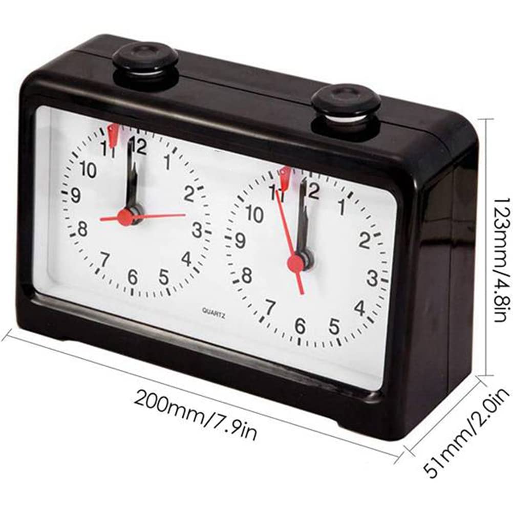 y-luck e - Timer Orologio a scacchi, Orologio a scacchi Meccanico di Moda, Timer Orologio a Scacchi Analogico Torneo Professionale per Gioco PQ9905
