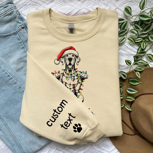 Personalized Dog Mom Christmas Hoodies For Women2