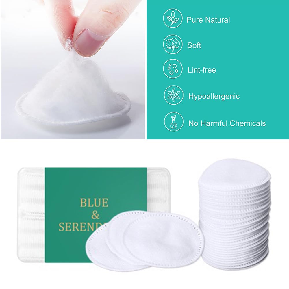120pcs Disposable Cotton Rounds, Hypoallergenic, Round Makeup Remover Pads, 6 * 6cm, for Facial Care, Makeup, Skincare, Home Or Travel, Cotton Pads, Cotton Pads for face, Makeup Remover Pads — view 6