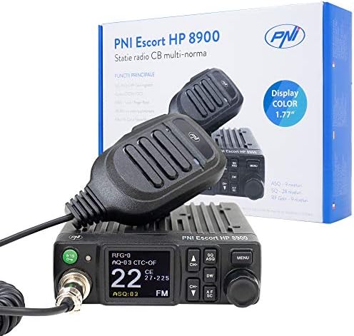 CB Radio PNI Escort HP 8900 ASQ, 12V / 24V, RF Gain, Roger Beep, CTCSS-DCS, Dual Watch AM/FM Switched only in The EU Band