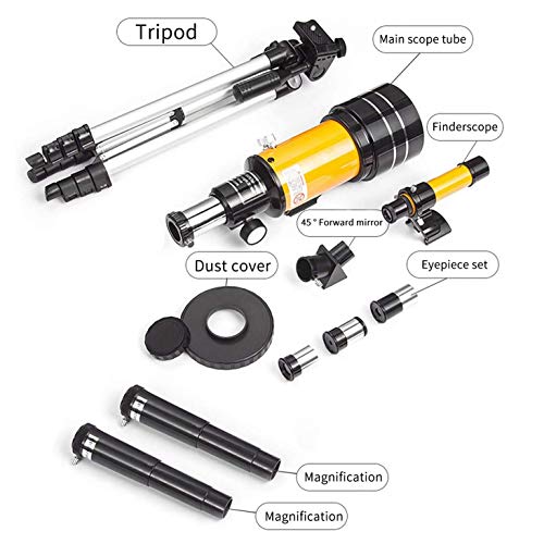 Telescopio astronómico refractor profesional con trípode miniatura 6