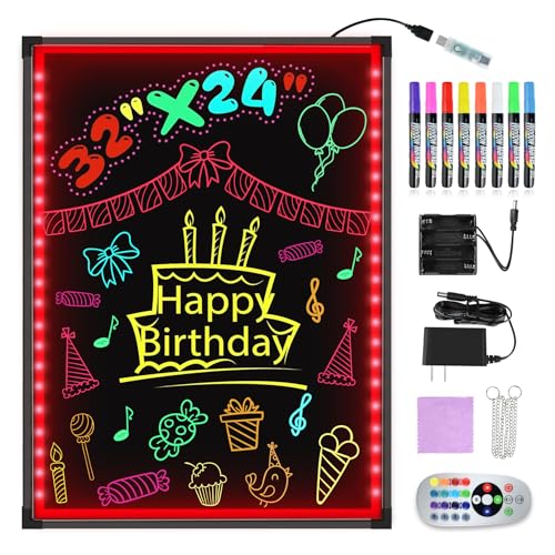Hosim LED Message Writing Board 32'x24' Illuminated...