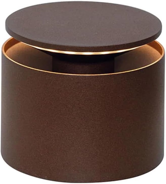 Push-Up Lamp, Rechargeable Cordless Table Lamp with Touch Controls, Suitable for Indoor and Outdoor, Dimmer, 2200-3000 K, Height 3.1-3.9 Inches, Rust Color