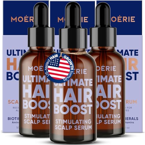 MOERIE Ultimate Hair Growth Serum 3-Pack for Natural Hair
