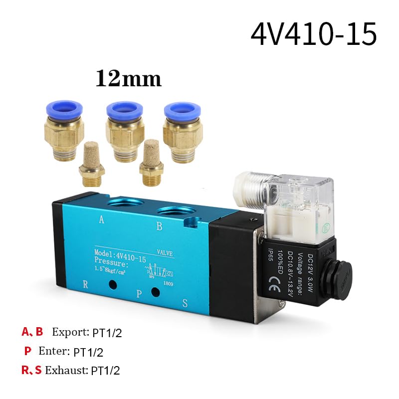 Solénoïde pneumatique 4V410-15 pour éliminer les fuites d'air en 12V