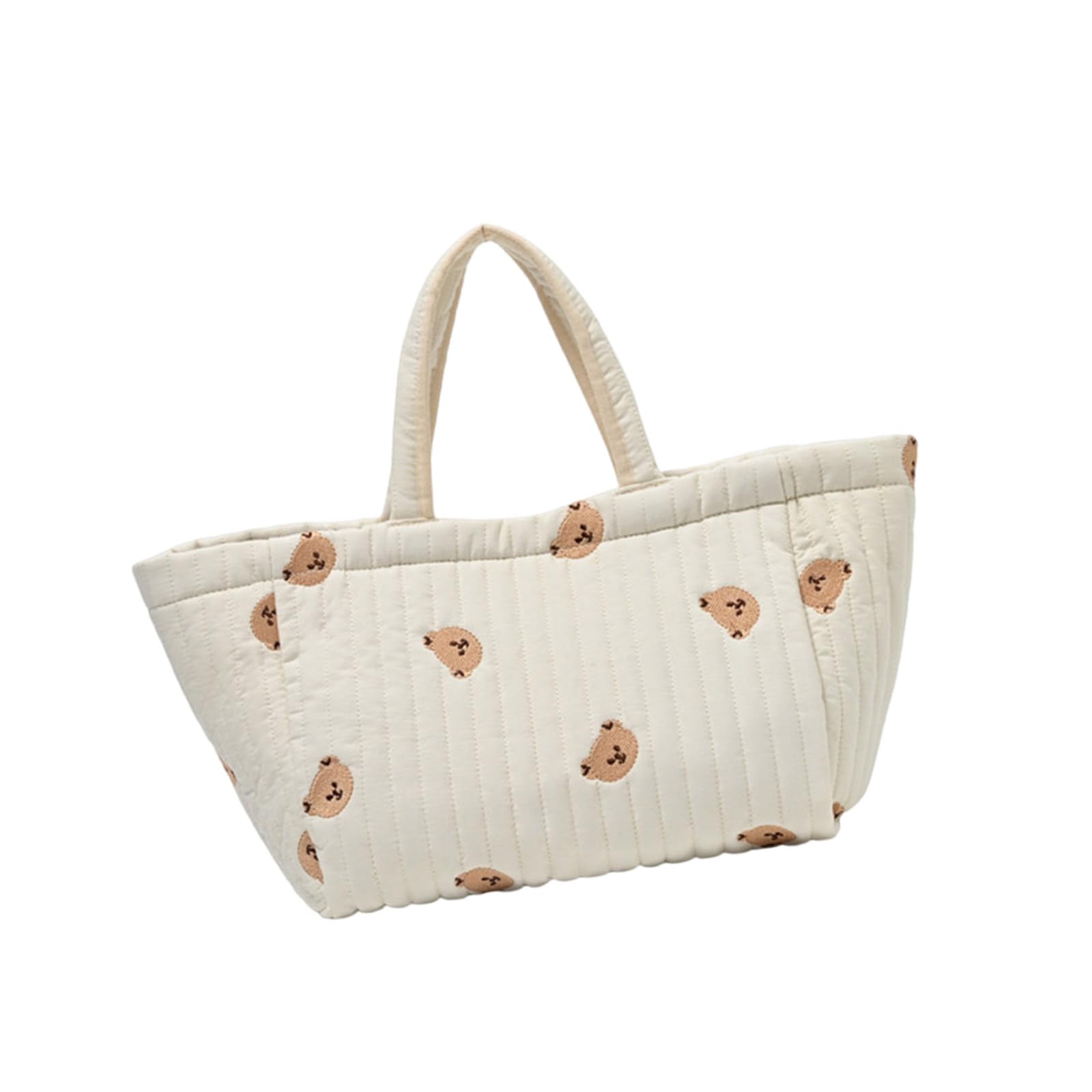Borsa da viaggio per pannolini con motivo ricamato, grande capacità, per carrozzina, passeggino, borsa da appendere alla mamma borsa morbida da viaggio
