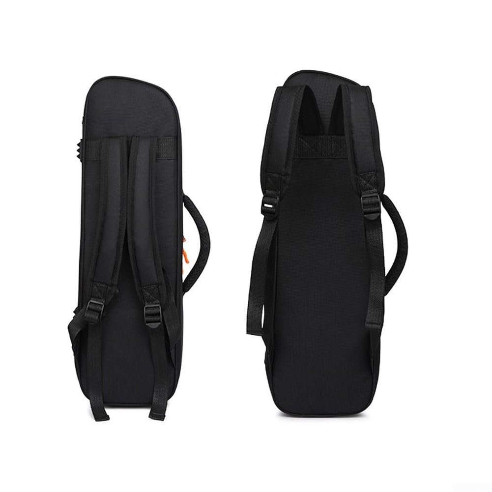 DAZZLEEX Portable Trumpet Bag, zaino impermeabile morbido custodia in ottone accessori strumenti con tracolla nera 57 x 17 x 13cm