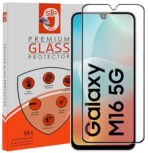Image of Premium HD+ Tempered Glass Screen Protector Compatible For Samsung M16 5G (6.7 Inch, Pack of 1) | Edge to Edge Coverage With Easy to installation kit