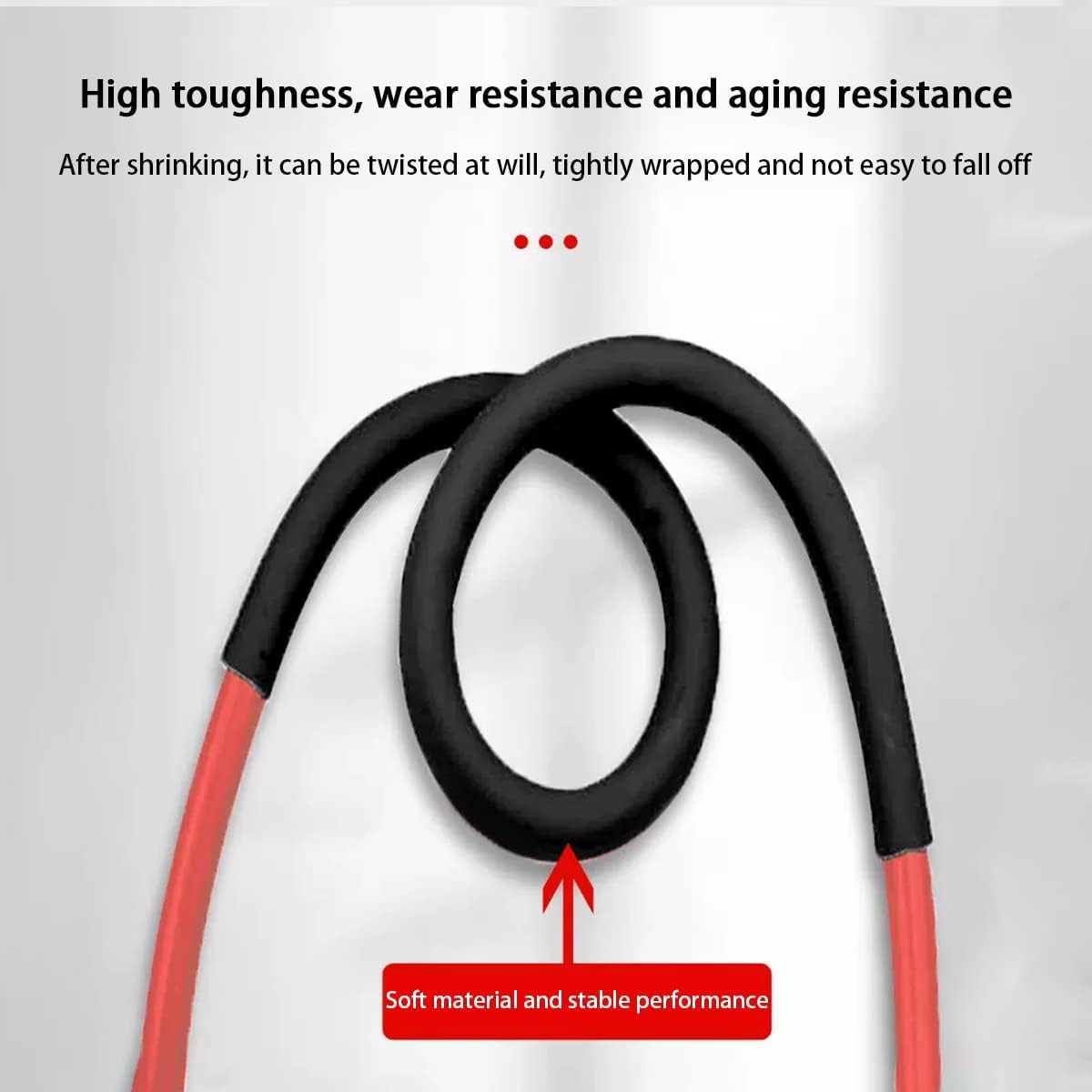 Kit di tubi termoretraibili con guaina termorestringente, nastro termorestringente, rapporto di isolamento 2:1, protezione isolante ignifuga, tubo termorestringente, avvolgimento per cavi elettrici