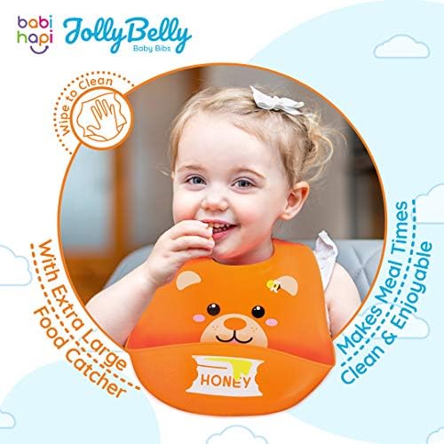 Babi Hapi® Silicone Bibs for Babies 2Piece Set Weaning Bibs for Boys
