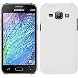 Coque Rigide pour Samsung Galaxy J1 (2015 - J100) - gommée blanc