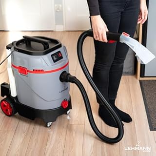 LEHMANN Primewash 2800 Lavatappeti 3 in 1, Aspirapolvere Lava Tappeti e Divani con Acqua Calda 60°C, Aspirazione Umido/Secco, Serbatoio 35 L, per Tessuti, Pavimenti e Vetri, Grigio