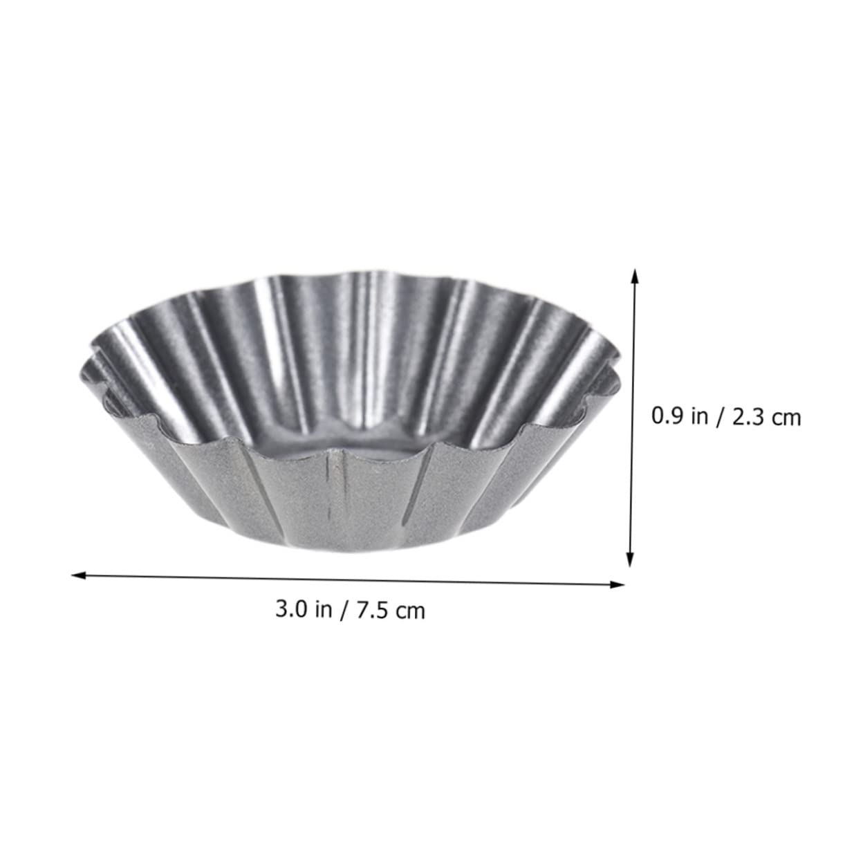 SHOWERORO 15piezas Molde Para Tarta De Huevo Espesado De Carbono Molde Antiadherente Para Tartaletas De Huevo Accesorio Para Pudín Para Repostería Doméstica