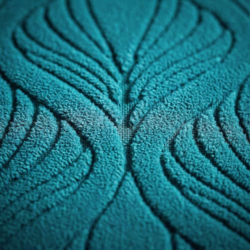 Image of Yellow Weaves Jacquard Cushion Covers | Sofa Cushion Covers | Throw Pillow Cover for Sofa, Couch, Living Room| Removable & Washable | 16x16 Inches, Set of 2 (Peacock Blue)