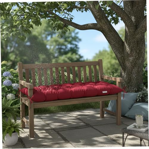 Coussin de banc d'extérieur résistant à l'eau avec sangles antidérapantes - 8