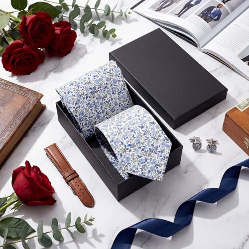 Image of Tie and Pocket Square Men Necktie | Satin Tie for Men, Wedding Groom Groomsmen Gift, Formal Neckties with Matching Handkerchief, Business Party Accessories