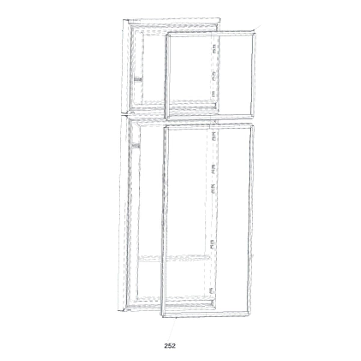 Guarnizione per porta frigorifero (codice 252) Frigo, Frigorifero, Congelatore 5958270300 BEKO