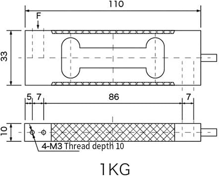 Load Cells Load Sensor,Weight Pressure Output Load Cell 1kg