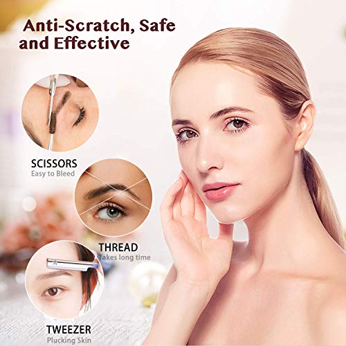 Eyebrow Trimmer & Facial Hair Removal For Women, 2 In 1 Eyebrow Razor And Hair Remover, Rechargeable Painless Eyebrow Lips Body Face Razors For Women… #TOP4
