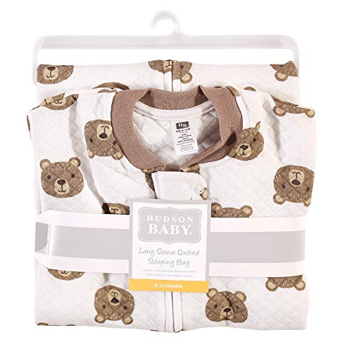 Image of Hudson Baby Unisex Baby Premium Quilted Long Sleeve Sleeping Bag and Wearable Blanket