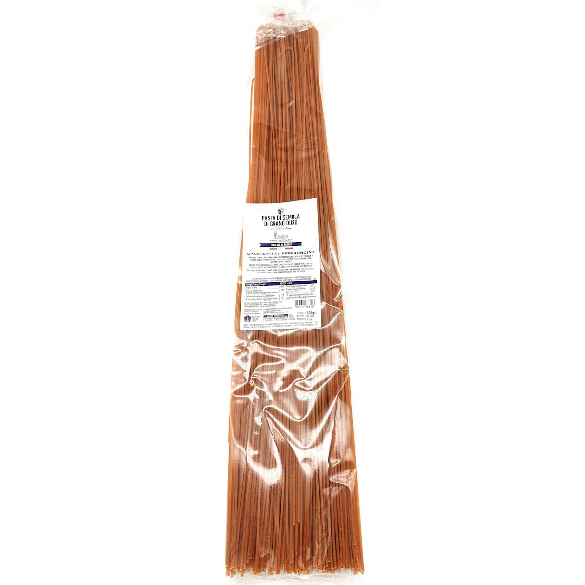 LA TRAFILATA lunghi Spaghetti al Peperoncino/Lange Spaghetti mit Chili 60cm - 500g x16