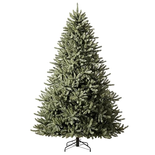 Balsam Hill 7.5 ft Unlit Classic Blue Spruce - Artificial Christmas Tree with 2,960+ Tips, Premium Stand & Easy Assembly for Indoor Holiday Decorating