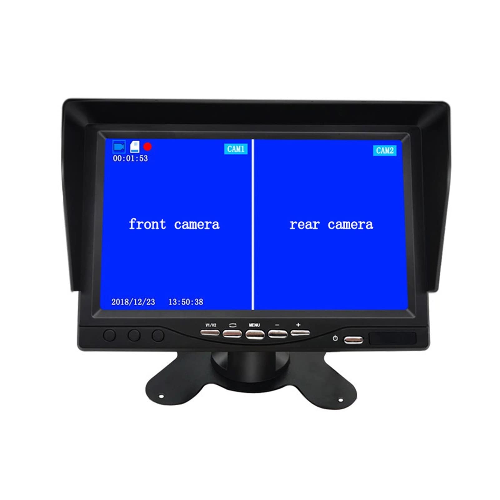 GPS pour Voiture, Auto DVR 2 Lentille de caméras 10,1 Pouces Dash Caméra Deux lentille avec l'enregistreur vidéo l'appareil Photo Réservateur Automatique(D60AHD11)