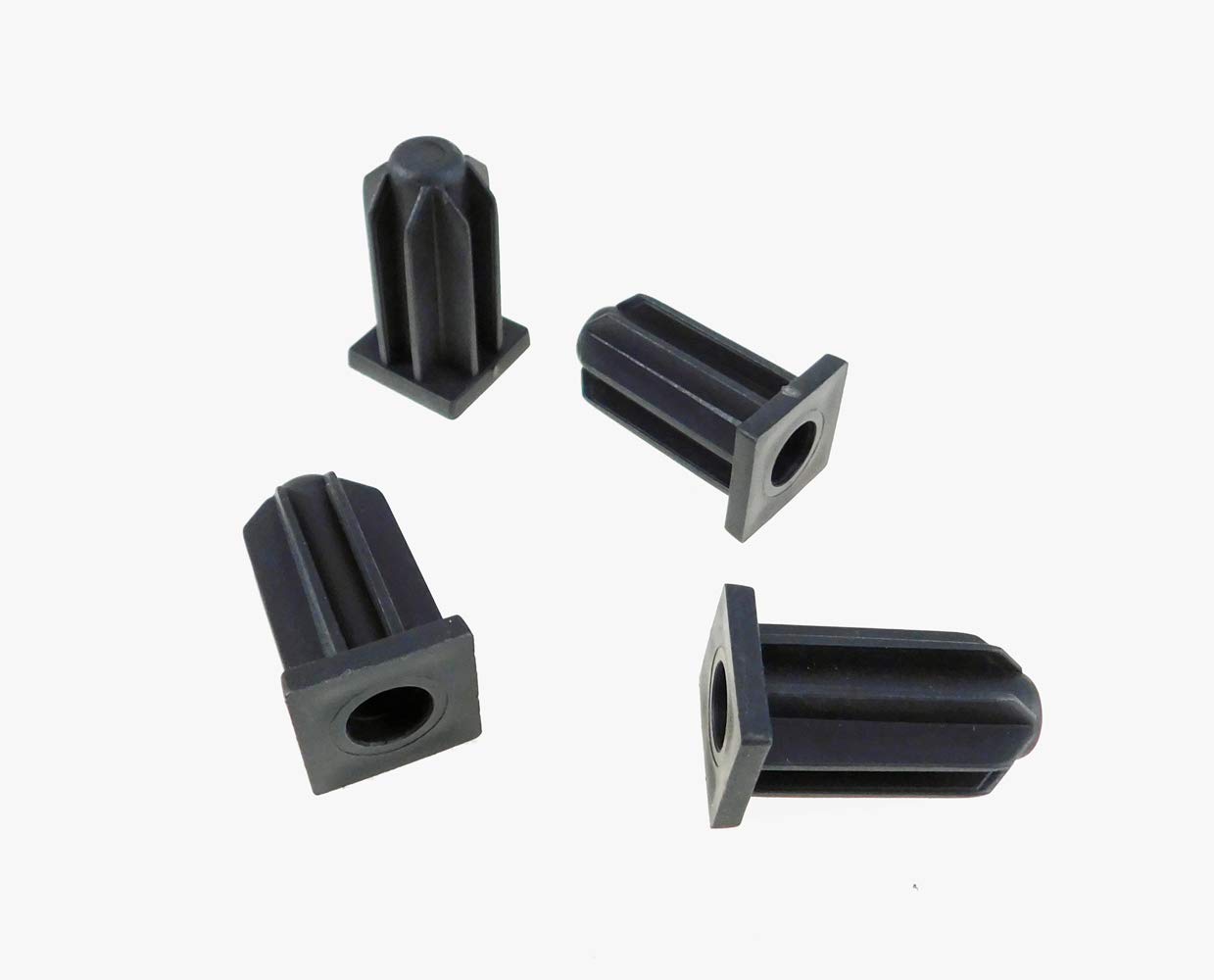 4 Pack 1" OD Square Tubing Insert for 7/16" Friction Fit Stem