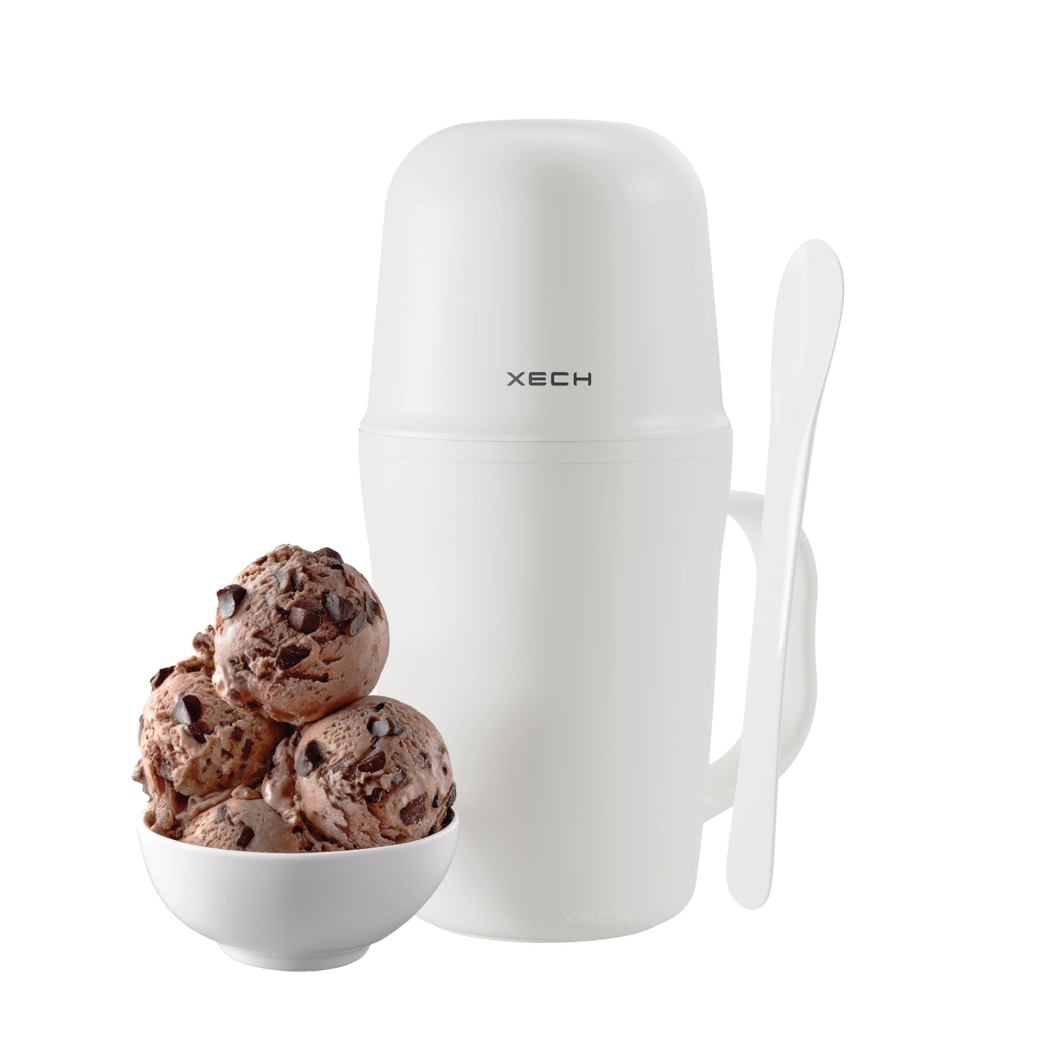 XECH Ice Cream Maker Machine for Home | Cordless Rechargeable Softy Ice Cream Machine for Kids & Family | Birthday Gift for Kids, Girls, Women, Men & Teachers | 400ml Bowl (Scoop)-image-8
