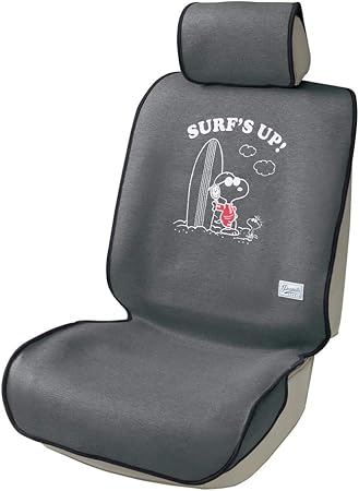 Amazon ボンフォーム シートカバー スヌーピーサーフ バケット型 フロント1枚 グレー 軽 普通車用 4000 50gy 車 バイク 車 バイク