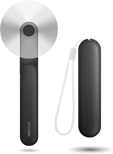 Miniatura 8 de Nezylaf Ventilador Portátil Mini de Mano, Ventilador Personal Pequeño Recargable con Diseño de Banco de Energía de Bolsillo para Viajes/Regalos para