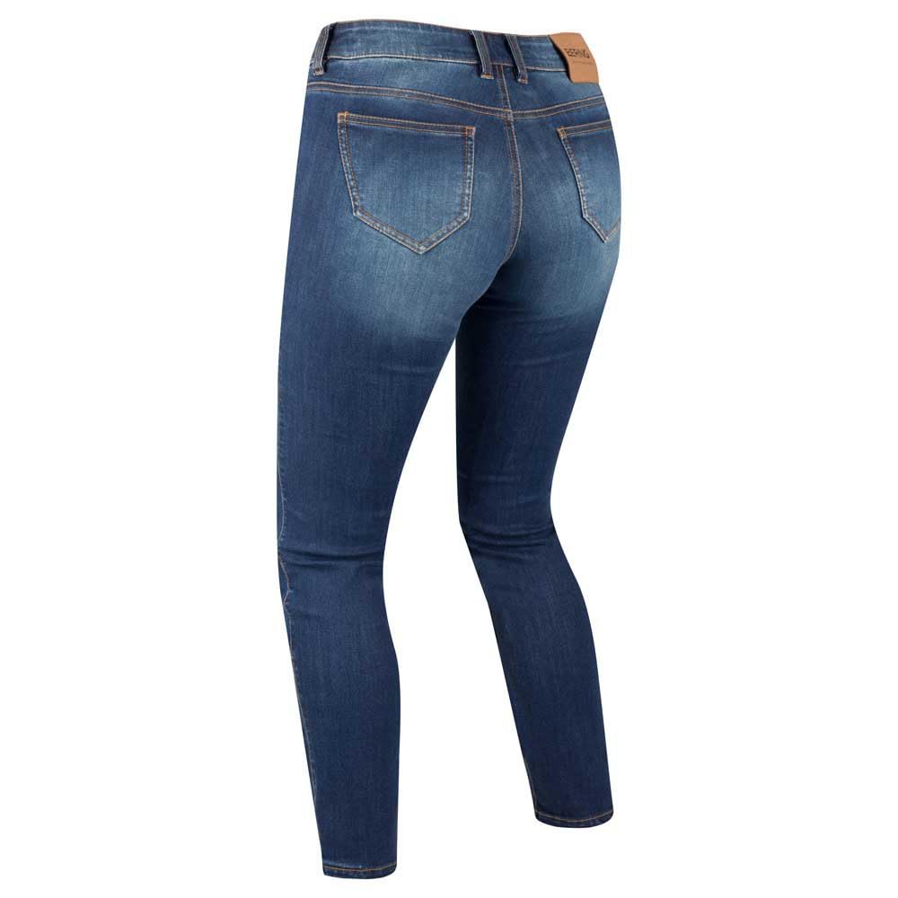 Bering Trust Tapered Damskie dżinsy motocyklowe, niebiesko dekatyzowany, 36