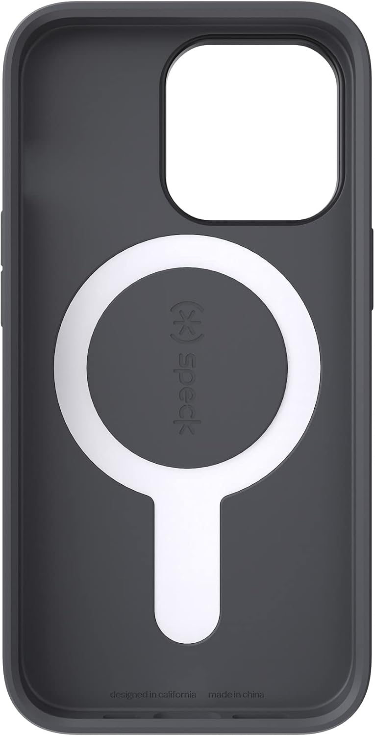 Speck iPhone 13 Pro Case - Drop Protection & Scratch Resistant, Built for MagSafe Case for iPhone13 Pro - Slim Design with Soft Touch Coating - Black, Slate Grey CandyShell Pro