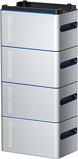 S1000 Batterie Solaire, Système de Stockage Solaire 4096Wh, Connectés au Réseau, Batterie LiFePO4, étanche IP65, Installation Facile