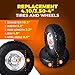 AR-PRO (2-Pack) 10-Inch Solid Rubber Tire Wheels - Replacement 4.10/3.50-4
