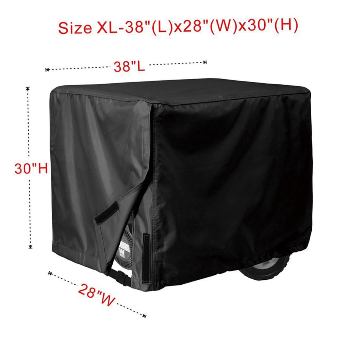 Funda Protectora Rectangular Para Generador Resistente Uv Poliéster y Pvc Color