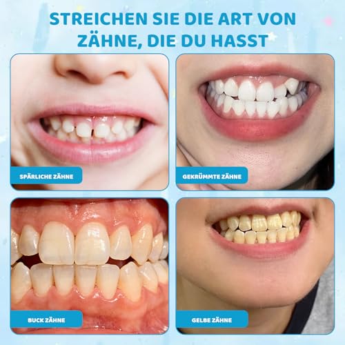 Zahnersatz Zum Aufstecken, Zähne Zum Aufstecken, 3 Stück Zahnprothesen, Temporärer Zahnersatz, Einfache Anwendung, Passgenaue Zahnlösung