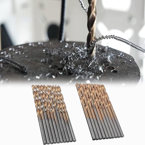 HaoTrade 50Pcs Titanium Coated Steel Twist Drill Bits, Mini Twist Drill Bit Set, Metal Drill Bit Kit, Round Shank High Speed Twists Drill bit Sets for Drilling Wood Plastic Copper Aluminum Alloy 6 HaoTrade 50Pcs Titanium Coated Steel Twist Drill Bits, Mini Twist Drill Bit Set, Metal Drill Bit Kit, Round Shank High Speed Twists Drill bit Sets for Drilling Wood Plastic Copper Aluminum Alloy - Image 6