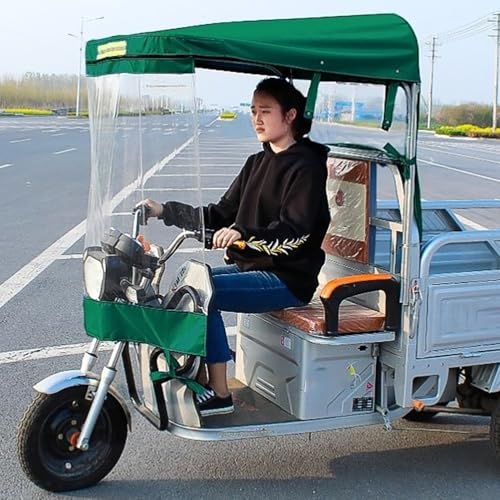 Cubierta para triciclo eléctrico impermeable de carga con diseño reflectante