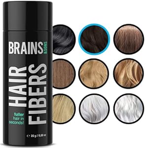 Brains & Son Strooihaar, premium haarverdichting, haarpoeder met direct effect bij geheime raadhoeken, haaruitval en licht haar, haarpoeder, 25 g